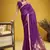 purple pure munga silk blend handloom weaving saree