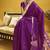 purple pure munga silk blend handloom weaving saree