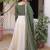 Charming Green Thread Embroidered Silk Festival Wear Gown With Dupatta
