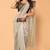 Pretty Designer Plain  Jimmy Choo Twill net Saree with Unstitched Plain Blouse Piece