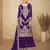 Indigo chinon semi stitched wedding suits