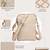 Anekaant earth edit beige jacquard geometric mini sling bag