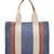 Anekaant sutra soil navy blue canvas colorblocked handheld bag