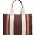 Anekaant sutra soil coffee brown canvas colorblocked handheld bag