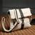 Anekaant timber & thread off white jute solid sling bag