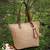 Anekaant earth knots beige jute woven design tote bag