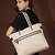 Anekaant timber & thread off white cotton solid tote bag