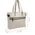 Anekaant timber & thread off white cotton solid tote bag