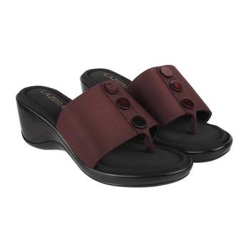 Lazera mod   chic buttoned wedges (1288) 1