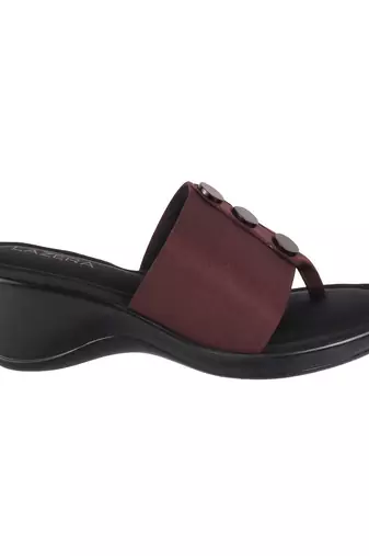 Lazera mod   chic buttoned wedges (1288)