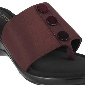 Lazera mod   chic buttoned wedges (1288) 3