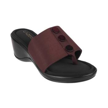 Lazera mod   chic buttoned wedges (1288) 4