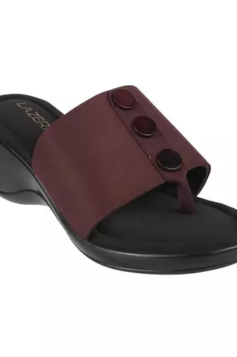 Lazera mod   chic buttoned wedges (1288)