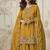Mustard  roman simar embroidered palazzo suit 