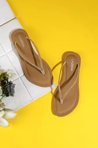 Lazera women’s everyday comfort flat thong sandals