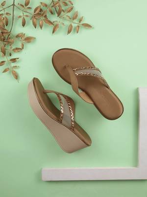 Lazera studded wedge flip-flops (1340) 1