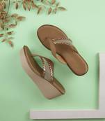 Lazera studded wedge flip-flops (1340)