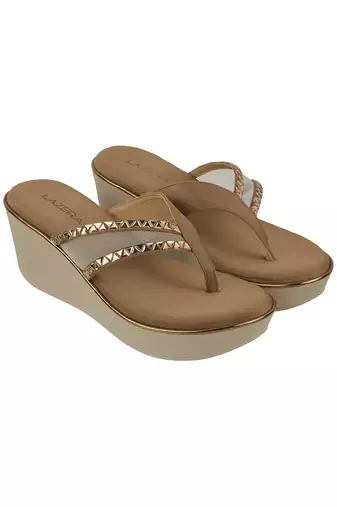 Lazera studded wedge flip-flops (1340)