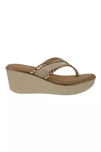 Lazera studded wedge flip-flops (1340)