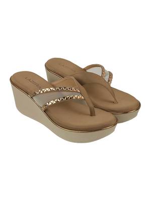Lazera studded wedge flip-flops (1340) 4