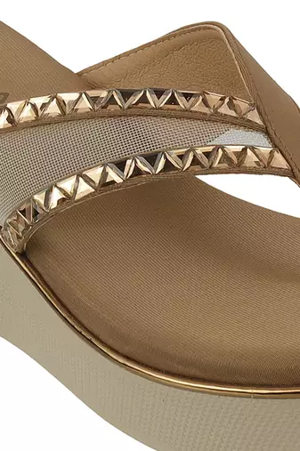 Lazera studded wedge flip-flops (1340)