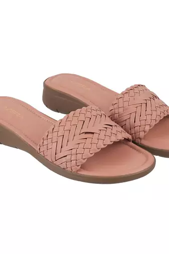 Lazera woven slide sandals