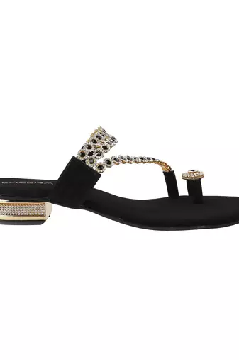 Women's embellished toe-ring sandals (1365)