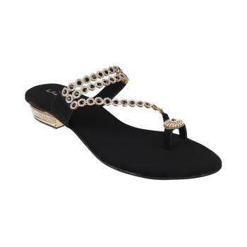 Women's embellished toe-ring sandals (1365) 5