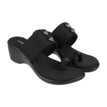 Women's studded wedge toe-ring sandals (1366) 1