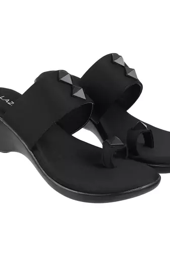 Women's studded wedge toe-ring sandals (1366)