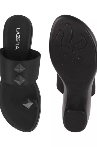 Women's studded wedge toe-ring sandals (1366)