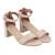 Refined medium heel casual sandal