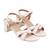 Refined medium heel casual sandal