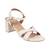 Refined medium heel casual sandal