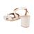 Refined medium heel casual sandal