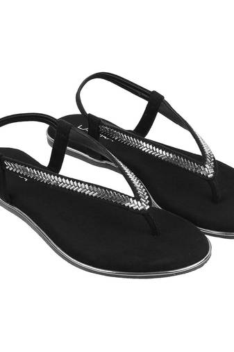 Sophisticated flat statement formal sandal (1397)