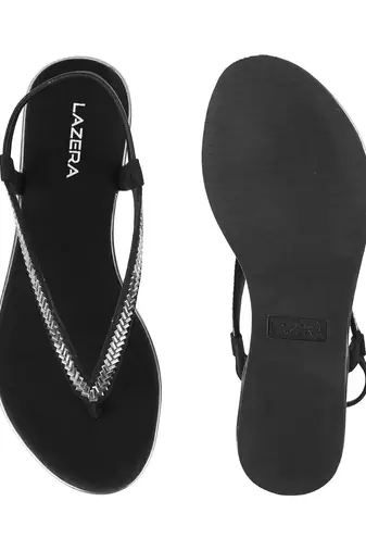 Sophisticated flat statement formal sandal (1397)