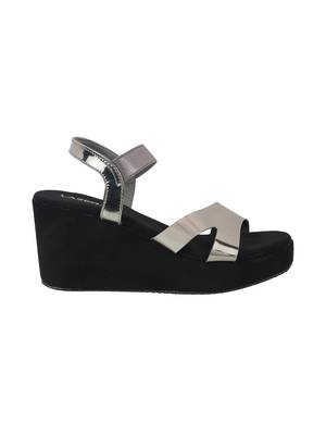Lazera metallic wedge sandals 2