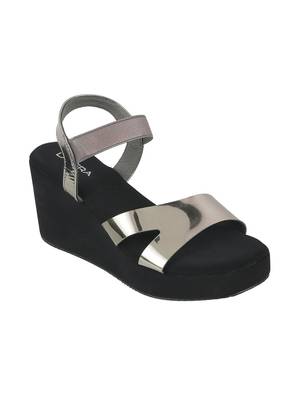 Lazera metallic wedge sandals 3