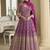 Rani pink georgette zarkan work gown 