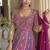 Rani pink georgette zarkan work gown 