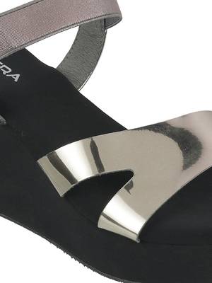 Lazera metallic wedge sandals 5