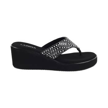 Lazera sparkle wedge slip-ons (1400) 2