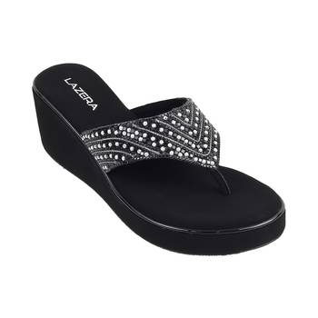 Lazera sparkle wedge slip-ons (1400) 3