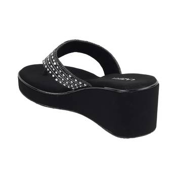 Lazera sparkle wedge slip-ons (1400) 5
