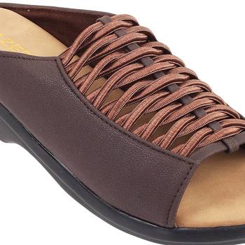 Women's woven slip-on wedge sandals (1407) 3