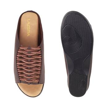 Women's woven slip-on wedge sandals (1407) 5