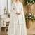 White color net embroidered palazzo suit 
