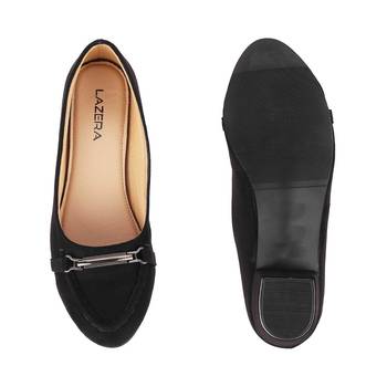Women's block heel loafers with metal accent 3
