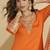 Orange color chinon palazzo suit 